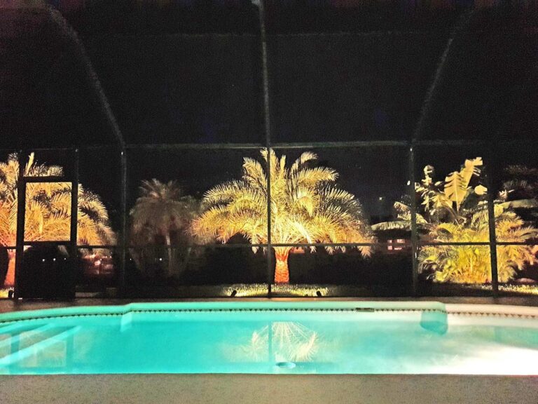 Evenings by the pool